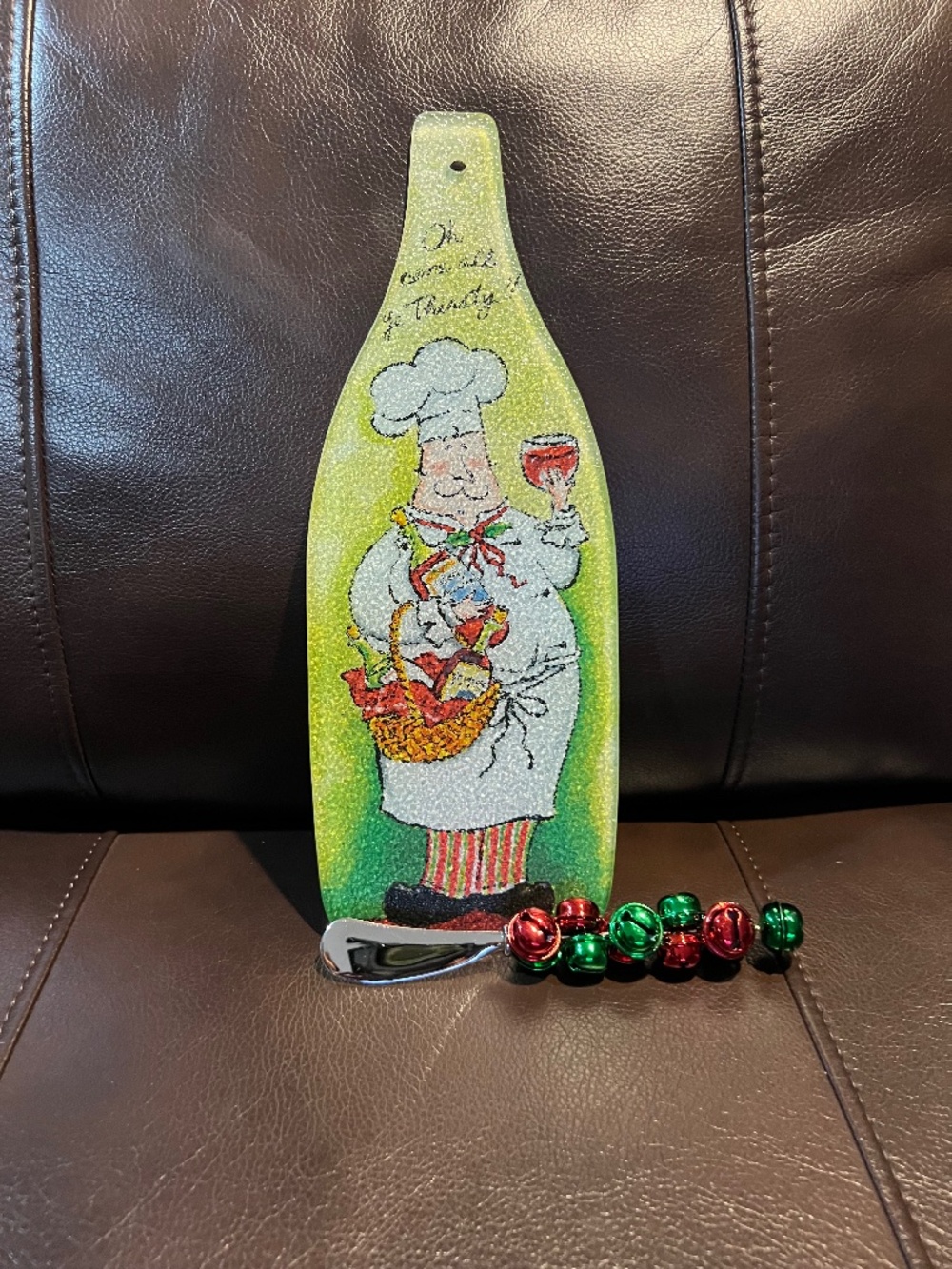 Cheese/cracker chef theme glass display